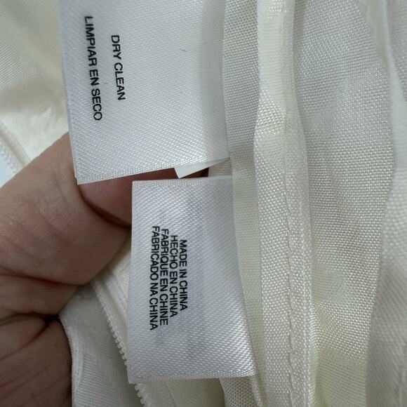 Kasper Artsy Textured Sleeveless Sheath Dress Size 14P White NEW - Picture 8 of 10